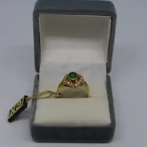 R23 - Goldring mit Edelsteinen - 14 Karat - 585 Echtgold - Goldring