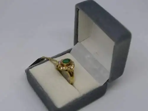 R23 - Goldring mit Edelsteinen - 14 Karat - 585 Echtgold - Goldring
