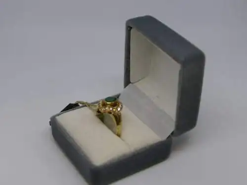 R23 - Goldring mit Edelsteinen - 14 Karat - 585 Echtgold - Goldring