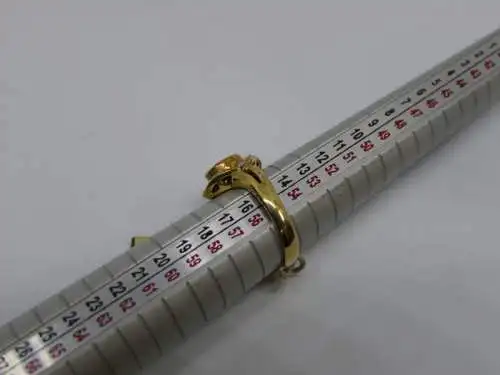 R23 - Goldring mit Edelsteinen - 14 Karat - 585 Echtgold - Goldring