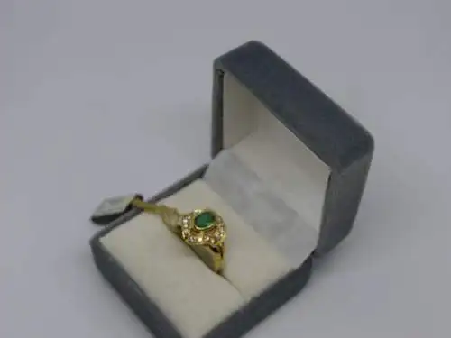 R24 - Goldring mit Edelsteinen - 14 Karat - 585 Echtgold - Goldring