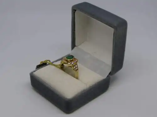 R25 - Goldring mit Edelsteinen - 14 Karat - 585 Echtgold - Goldring