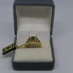 R26 - Goldring mit Edelsteinen - 14 Karat - 585 Echtgold - Goldring