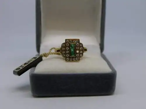 R26 - Goldring mit Edelsteinen - 14 Karat - 585 Echtgold - Goldring