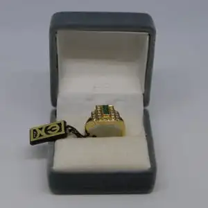 R27 - Goldring mit Edelsteinen - 14 Karat - 585 Echtgold - Goldring