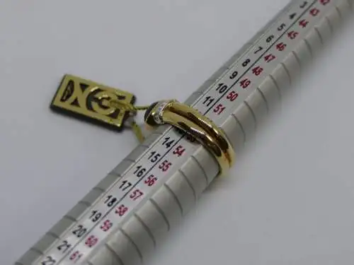 R31 - Goldring mit Edelsteinen - 14 Karat - 585 Echtgold - Goldring