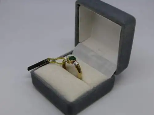 R33 - Goldring mit Edelsteinen - 14 Karat - 585 Echtgold - Goldring