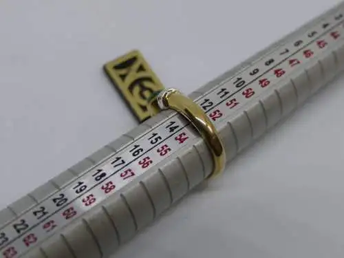 R33 - Goldring mit Edelsteinen - 14 Karat - 585 Echtgold - Goldring