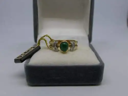 R38 - Goldring mit Edelsteinen – 14 Karat – 585 Echtgold – Goldring