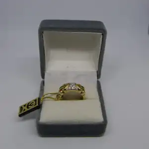 R40 - Goldring mit Edelsteinen – Ring – 14 Karat – 585 Echtgold – Goldring