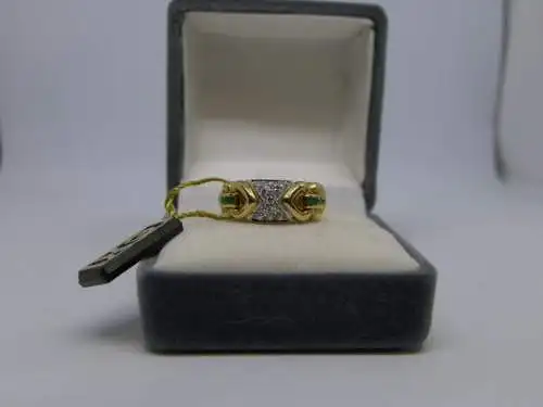 R40 - Goldring mit Edelsteinen – Ring – 14 Karat – 585 Echtgold – Goldring