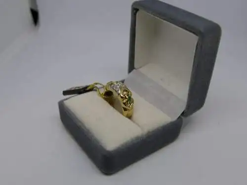 R40 - Goldring mit Edelsteinen – Ring – 14 Karat – 585 Echtgold – Goldring