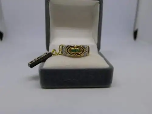 R42 - Goldring mit Edelsteinen – Ring – 14 Karat – 585 Echtgold – Goldring