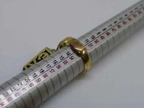 R43 - Goldring mit Edelsteinen – Ring – 14 Karat – 585 Echtgold – Goldring