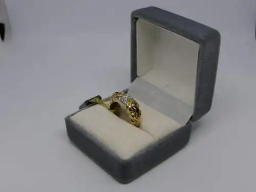R48 - Goldring mit Edelsteinen – Ring – 14 Karat – 585 Echtgold – Goldring