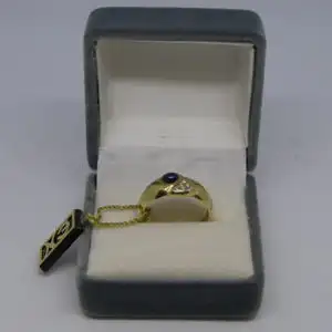 R49 - Goldring mit Edelsteinen– Ring – 14 Karat – 585 Echtgold – Goldring
