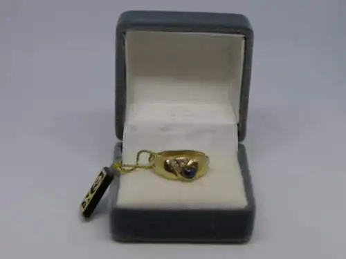 R49 - Goldring mit Edelsteinen– Ring – 14 Karat – 585 Echtgold – Goldring