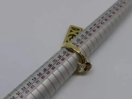 R50 - Goldring mit Edelsteinen – Ring – 14 Karat – 585 Echtgold – Goldring