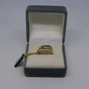 R52 - Goldring mit Edelsteinen – Ring – 14 Karat – 585 Echtgold – Goldring