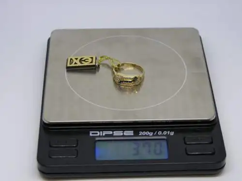 R52 - Goldring mit Edelsteinen – Ring – 14 Karat – 585 Echtgold – Goldring