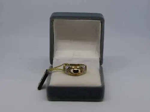 R53 - Goldring mit Edelsteinen – Ring – 14 Karat – 585 Echtgold – Goldring