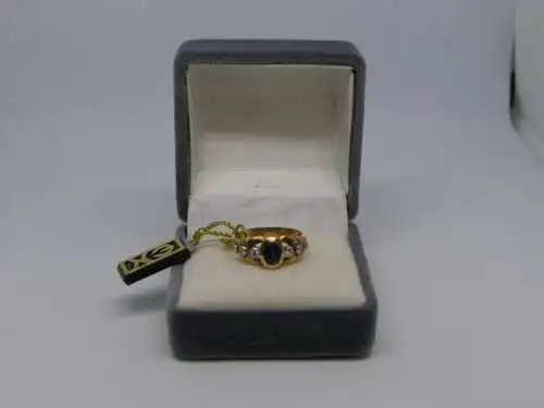 R54 - Goldring mit Edelsteinen – Ring – 14 Karat – 585 Echtgold – Goldring