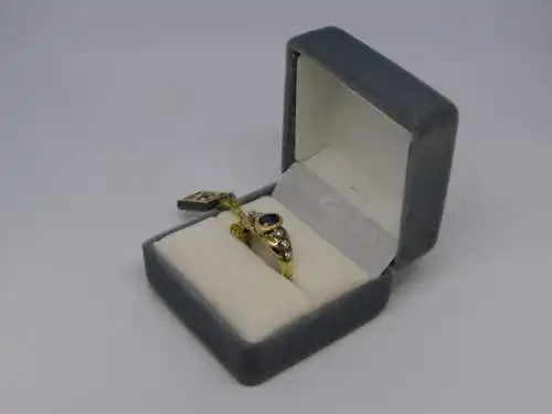 R54 - Goldring mit Edelsteinen – Ring – 14 Karat – 585 Echtgold – Goldring