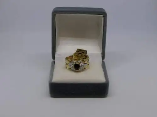R56 - Goldring mit Edelsteinen – Ring – 14 Karat – 585 Echtgold – Goldring