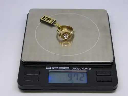 R58 - Goldring - Diamant – Ring – 14 Karat – 585 Echtgold –