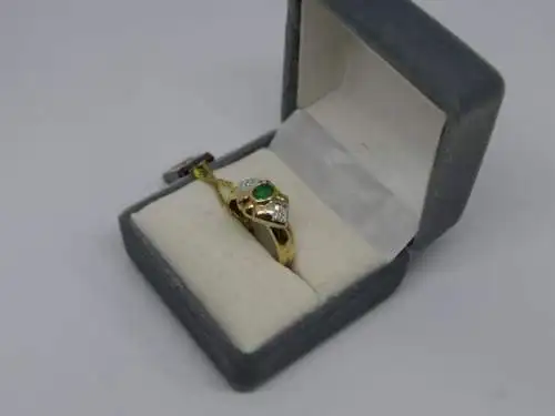R99 - Goldring mit Edelsteinen - 14 Karat - 585 Echtgold - Goldring