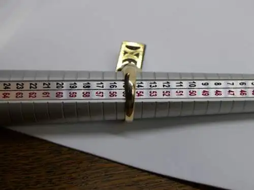 R99 - Goldring mit Edelsteinen - 14 Karat - 585 Echtgold - Goldring