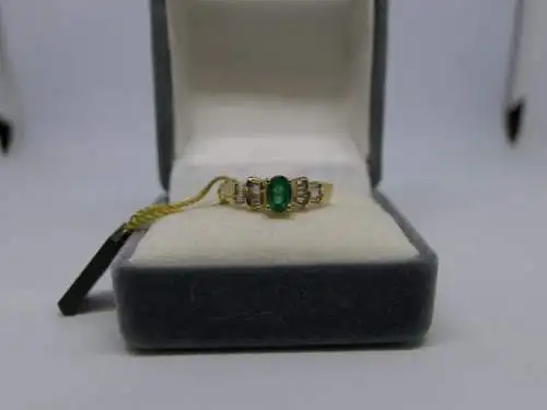 R102 - Goldring mit Edelsteinen – Ring – 14 Karat – 585 Echtgold – Goldring