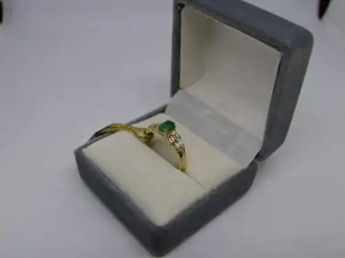R102 - Goldring mit Edelsteinen – Ring – 14 Karat – 585 Echtgold – Goldring