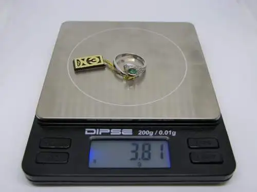 R103 - Goldring mit Edelsteinen – Ring – 14 Karat – 585 Echtgold – Goldring