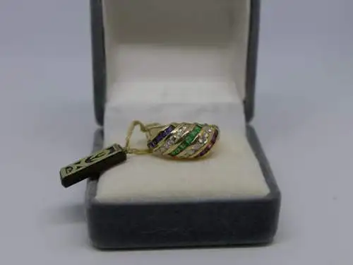 R106 - Goldring mit Edelsteinen – Ring – 14 Karat – 585 Echtgold – Goldring