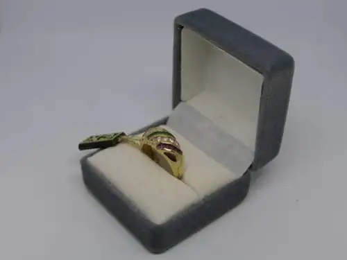 R106 - Goldring mit Edelsteinen – Ring – 14 Karat – 585 Echtgold – Goldring