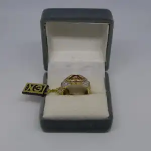 R108 - Goldring mit Edelsteinen – Ring – 14 Karat – 585 Echtgold – Goldring