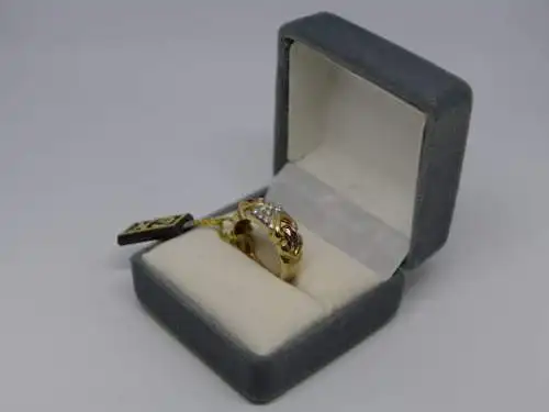 R111 - Goldring mit Edelsteinen – Ring – 14 Karat – 585 Echtgold – Goldring