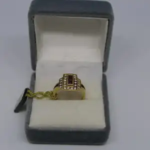 R112 - Goldring mit Edelsteinen – Ring – 14 Karat – 585 Echtgold – Goldring