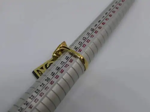 R112 - Goldring mit Edelsteinen – Ring – 14 Karat – 585 Echtgold – Goldring