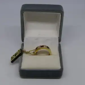 R114 - Goldring mit Edelsteinen – Ring – 14 Karat – 585 Echtgold – Goldring