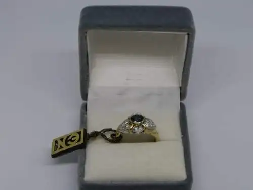 R120 - Goldring mit Edelsteinen – Ring – 14 Karat – 585 Echtgold – Goldring