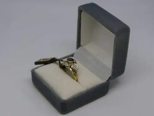 R120 - Goldring mit Edelsteinen – Ring – 14 Karat – 585 Echtgold – Goldring