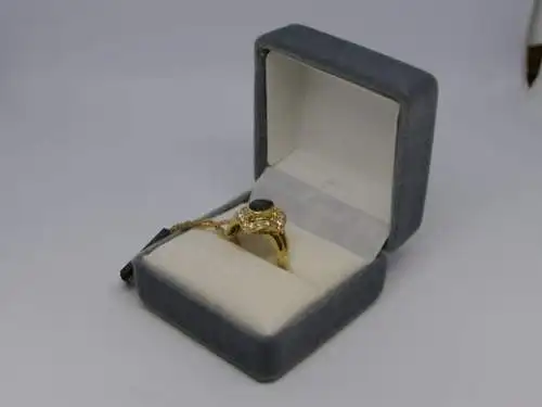 R119 - Goldring mit Edelsteinen – Ring – 14 Karat – 585 Echtgold – Goldring