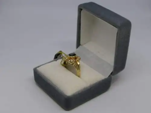 R118 - Goldring mit Edelsteinen – Ring – 14 Karat – 585 Echtgold – Goldring