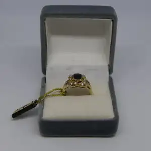 R117 - Goldring mit Edelsteinen – Ring – 14 Karat – 585 Echtgold – Goldring