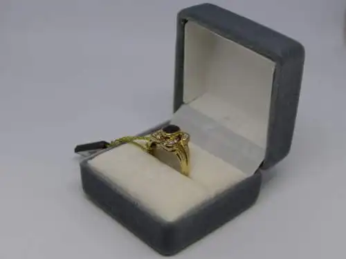 R117 - Goldring mit Edelsteinen – Ring – 14 Karat – 585 Echtgold – Goldring