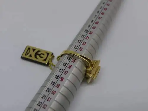 R116 - Goldring mit Edelsteinen – Ring – 14 Karat – 585 Echtgold – Goldring