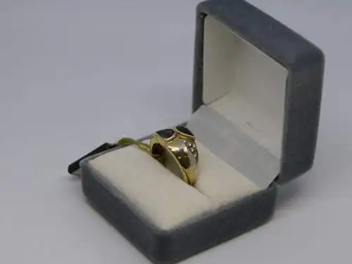 R121 - Goldring mit Edelsteinen – Ring – 14 Karat – 585 Echtgold – Goldring