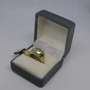 R125 - Goldring mit Diamanten - Ring - 14 Karat - 585 Echtgold - Goldring